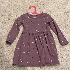 Cat & Jack Purple Floral Kids Dress